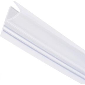 Frameless Glass Doors and Windows Sealing Strip 8mm Frameless Glass Shower Door Sweep Door Bottom Side Seal Strip F-Type Length 2M