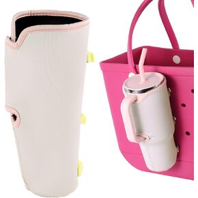 Bag Cup Holder for Bogg & Simply Southern, Accessories for Bogg Bag X Large Drink Holder Compatible with Stanley 40oz Cup with Handle (Black)
