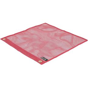 Mytee Products Red Safety Flag with 2 Grommets DOT Compliant - 18 Inch x 18 Inch High Visibility Vinyl Mesh Warning Flags, 8 Pack