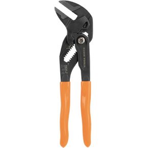 Klein Tools D53110 Compact Plier Wrench, High Leverage Multi-Use Adjustable Plier Wrench with Smooth Jaws, 10-Inch