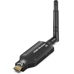 Wireless HDMI Transmitter and Receiver,1080P Wireless HDMI Extender Kit, Plug and Play, 150M/500Ft, for Streaming Video to Display/Projector from Laptop, PC, TV Box