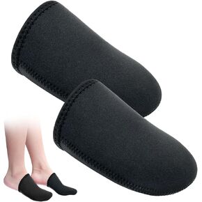 Neoprene Toe Covers 2 Pairs 3mm Reusable Toe Warmers Toe Warmers Reusable Heated Toe Warmers Ice Bath Toe Covers Toe Warmer Socks Heated Toe Socks Toe Covers for Ice Bath