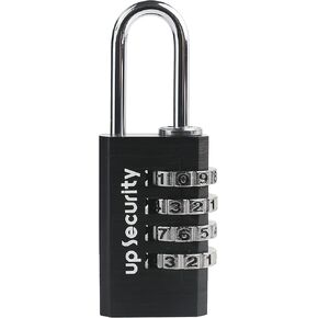 Combination Lock for Suitcase Luggage, Small Combination Padlock Outdoor, Weatherproof Lightweight Aluminum Combo Locks, Mini Zipper Padlocks with Code (Blue)