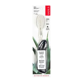 RADIUS Big Brush BPA Free & ADA Accepted Toothbrush Designed to Improve Gum Health & Reduce Gum Issues - Right Hand - Midnight Sky/Marble/Soda Pop Eco Grind - Pack of 3