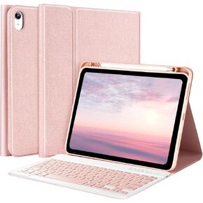 COO Keyboard Case, Wireless Detachable Keyboard with Pencil Holder, Keyboard for iPad 10th Generation Case with Keyboard 10.9 inch 2022, (Luminous Keyboard)