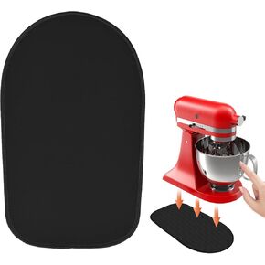 Sliding Mat for Stand Mixer,Mixer Mover Slider Mat Pad,Heat Resistant Mat For Appliance,Kitchen aid Mixers Accessories. (Black, For 5-8 Qt Mixer)