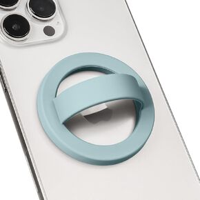 Magnetic Silicone Phone Grip,Comfy Finger Loop Grip Phone Holder,Strong Grip,Comfortable,Easy to Install and Remove,Compatible with Magsafe for iPhone 16/15/14/13/12 Series (Firefly Rose)