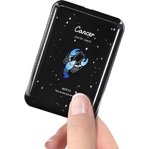Mini Power Bank 10000mAh,Small Portable Charger USB C in/Output 22.5W Fast Charging,Best Gift for Various Festivals - Constellation Battery Pack for iPhone Samsung iPad Tablet(Aquarius)
