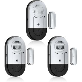 Sanjie Door Alarms When Opened,Door/Window Alarm Sensors for Kids Safety/Home Security/Pool/Garage/Dementia/Toddler/Travel Security,Easy to Install,Volume Control/Loud Alert,Long Battery Life,8 Pack
