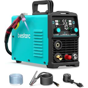 Plasma Cutter, Non Touch Pilot Arc, Large Digital Display Screen, CUT55P 55Amps 110/220V Dual Voltage, IGBT Inverter Plasma Cutting Machine (CUT55P 110/220V)