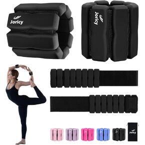 Adjustable Ankle Weights Wrist Weights for Women Men Set of 2 [1 lb 2 lbs Each], Silicone Wrist Weight Pilates Leg Arm Weighted Bracelet for Yoga Dance Running Walking Swimming Gym Fitness Physical Therapy