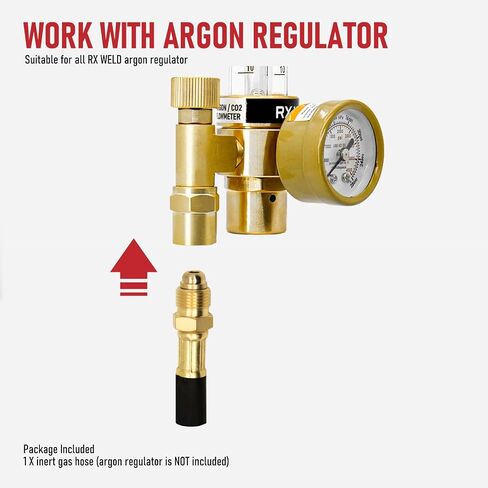 RX WELD Inert Gas Welding Hose - Argon Flow Hose (6.56FT, Black) in Saudi Arabia