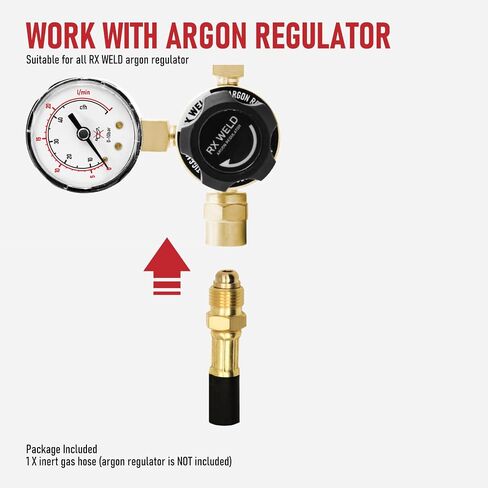 RX WELD Inert Gas Welding Hose - Argon Flow Hose (6.56FT, Black) in Saudi Arabia