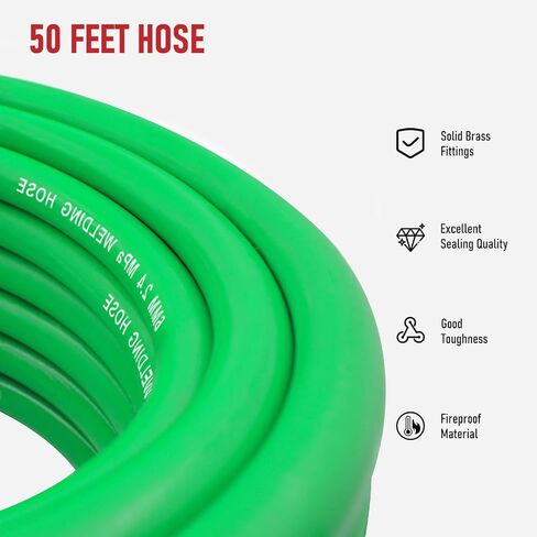 RX WELD Inert Gas Welding Hose - Argon Flow Hose (6.56FT, Black) in Saudi Arabia