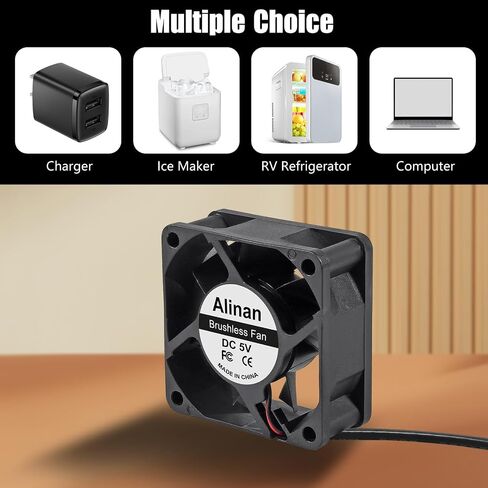 Alinan 4pcs 6025 60mm x 25mm 12V Dual Ball Bearings Brushless Fan 2Pin DC Cooling Exhaust Fan for Radiator DIY Air Exhaust Vent Cooling in Saudi Arabia