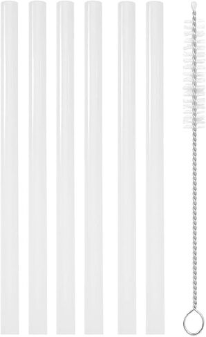Replacement Straws Compatible with Ello Colby, Cooper,Hydra,Tumbler Water Bottle-Straw Replacement for Contigo,Pogo, ZULU Jug Cup-6 Straws and 1 Cleaning Brush in Saudi Arabia