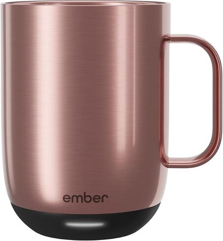 Ember Temperature Control 14oz Smart Mug 2, App-Controlled and Rechargeable Heated Coffee Cup Warmer with Intelligent LED Display, Powder Blue in Saudi Arabia
