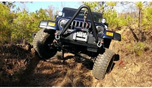 Rugged Ridge XHD Bumper D-Ring Shackle Bracket | Textured Black, Steel | 11540.27 | Fits XHD Bumpers from RuggedRidge in Saudi Arabia