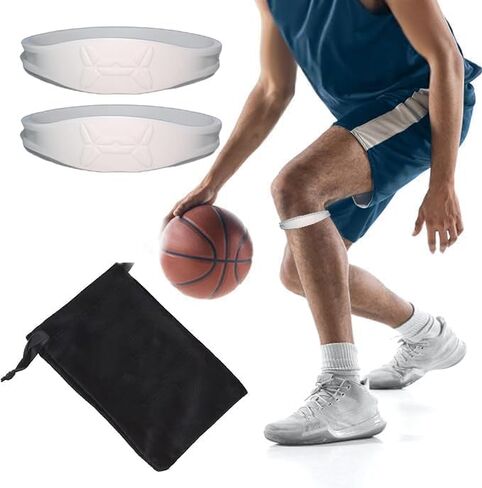 2 PCS Knee Strap Patella Support: Knee Band for Patellar Tendon Pain Relief - Knee Brace for Tendonitis Jumpers Running Sports Basketball Men & Women (BLACK+) in Saudi Arabia