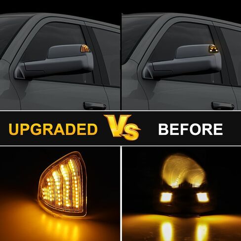 LED Side Mirror Turn Signal Light Left & Right Rear View Mirror Lamps Clear Lens Compatible with 2010-2018 Dodge Ram 1500 2500 3500 4500 5500 pack of Two in Saudi Arabia