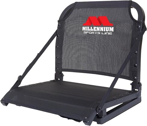 Millennium Sportsline Stadium Seat with Patented Comfortmax Seat Fabric Perfecct for Football, Baseball, Soccer, Tennis Fits Virtually Any Bleacher - Red in Saudi Arabia