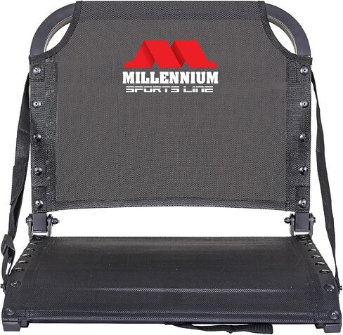 Millennium Sportsline Stadium Seat with Patented Comfortmax Seat Fabric Perfecct for Football, Baseball, Soccer, Tennis Fits Virtually Any Bleacher - Red in Saudi Arabia