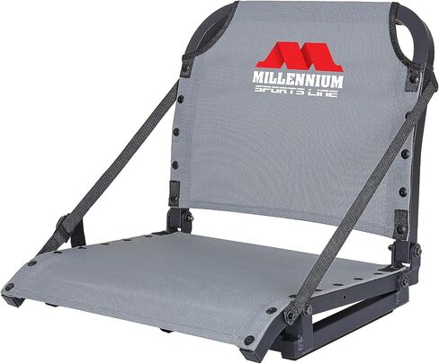 Millennium Sportsline Stadium Seat with Patented Comfortmax Seat Fabric Perfecct for Football, Baseball, Soccer, Tennis Fits Virtually Any Bleacher - Red in Saudi Arabia