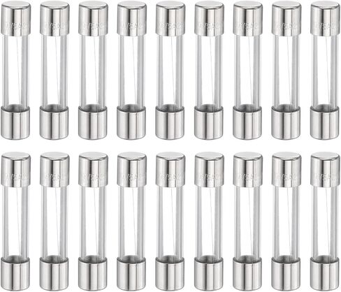 Harfington 18pcs الصمامات 1.5a 250 فولت ضربة زجاجية سريعة الصمامات F1.5al250v 6x30mm الصمامات التمثيلية السريعة لضوء عيد الميلاد أنظمة كهربائية أفران الميكروويف in Saudi Arabia