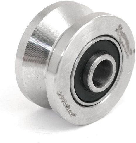 Heyous Rolling Beaclys u Groove Rail Guide Bearings Wire Rope Towing Towing Towing Tower Stains Stains Steel Road عجلات تحمل عجلات لرفاهات صيد الرافعات الصغيرة نماذج بكرة النماذج in Kuwait
