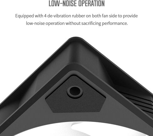 Id-cooling Icefan 240 Argb Snow ، 240mm Case Fan PWM CPU Fan 2-in-1addressable RGB Fan 5V 3Pin Connector ، مروحة إدارة الكابلات الخالية من المتاعب للرادياتير/الكمبيوتر الشخصي in Kuwait