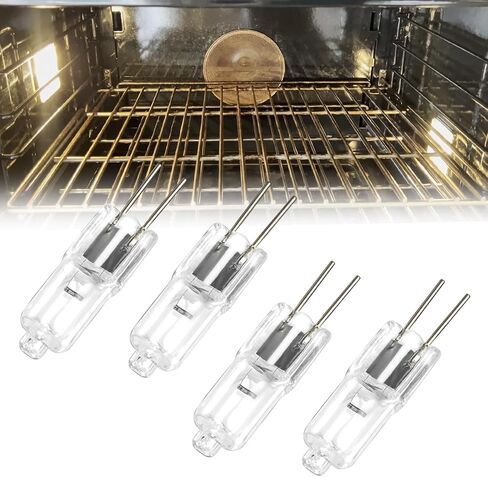 لمبة ضوء الفرن 10W 12V لـ DACOR 86364 مصابيح ضوء الهالوجين مع قاعدة G4 ثنائية البوين للفرن الكهربائي ، المدى ، فرن الجدار 2 PCS-لـ 86573 ، 8-6573 ، DE81-05142A in Kuwait