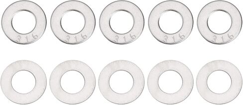 30mmx1.9mm (ODXT) 316 غسالات مسطحة من الفولاذ المقاوم للصدأ - 15pack - جيد لـ 9/16 " in Kuwait