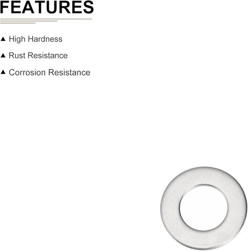 30mmx1.9mm(ODxT) 316 Stainless Steel Flat Washers - 15Pack - Good for 9/16" Industrial Machinery Screw Bolt - Flat Ring Gaskets - Silver Tone in Kuwait