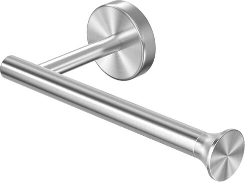 Toilet Paper Holder Wall Mount Bathroom Paper Roll Holder Tissue Handle Stainless Steel for Farmhouse Kitchen Silver Chrome in Saudi Arabia
