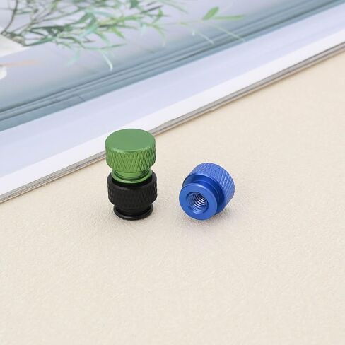 The Lord of the Tools 10PCS Knurled Thumb Nut M4x0.7mm Aluminum Alloy with Collar High Head Blind Hole Knurled Thumb Nuts 10x10x12.05mm for Computer Case in Saudi Arabia
