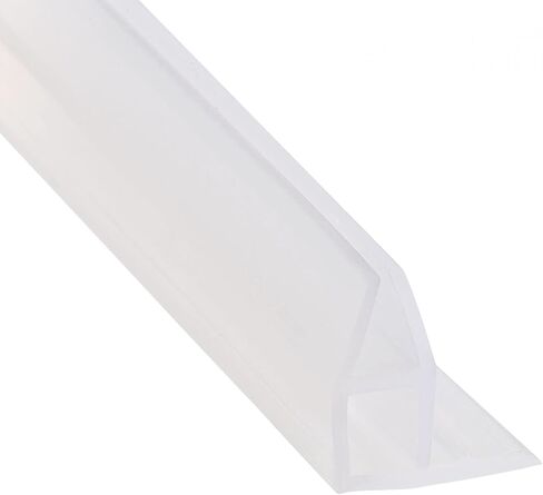 Frameless Glass Doors and Windows Sealing Strip 8mm Frameless Glass Shower Door Sweep Door Bottom Side Seal Strip F-Type Length 2M in Saudi Arabia