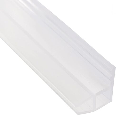 Frameless Glass Doors and Windows Sealing Strip 8mm Frameless Glass Shower Door Sweep Door Bottom Side Seal Strip F-Type Length 2M in Saudi Arabia