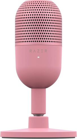 Razer Seiren V3 Mini USB Microphone: Condenser Mic - Supercardioid Pickup Pattern - Tap-to-Mute Sensor with LED Indicator - Shock Absorber - Ultra Compact - PC, Discord, OBS Studio, XSplit - Black in Saudi Arabia