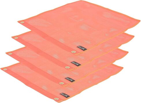MyTee Products Red Safety Flag مع 2 Gromsets Dot متوافقة - 18 بوصة × 18 بوصة عالية الرؤية فينيل in Kuwait