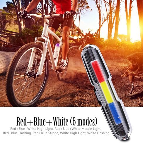 Bike Tail Light, USB Rechargeable Rear Bike Light Safety Warning Cycling Light with 5 Modes for Night Riding in Saudi Arabia