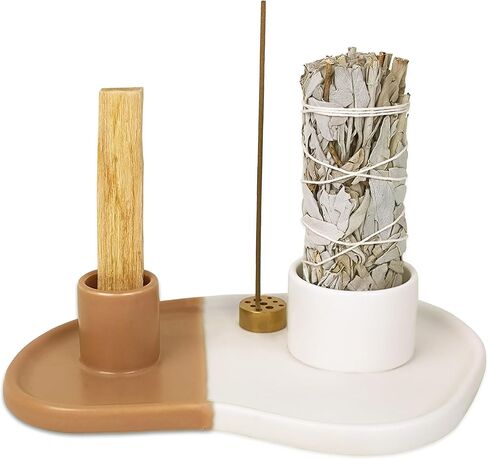 Sage Holder,Sage Holder with Handle, Palo Santo Burner Holder, Palo Santo Holder Burner, Palo Santo Sticks Holder, Sage Smudge Bowl,sage and palo Santo Holder,Incense Holder in Kuwait