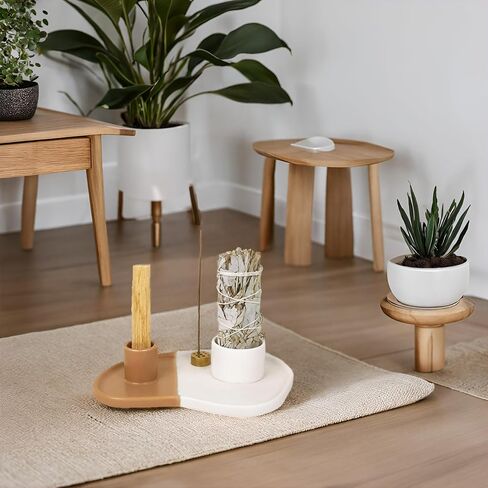 Sage Holder,Sage Holder with Handle, Palo Santo Burner Holder, Palo Santo Holder Burner, Palo Santo Sticks Holder, Sage Smudge Bowl,sage and palo Santo Holder,Incense Holder in Kuwait