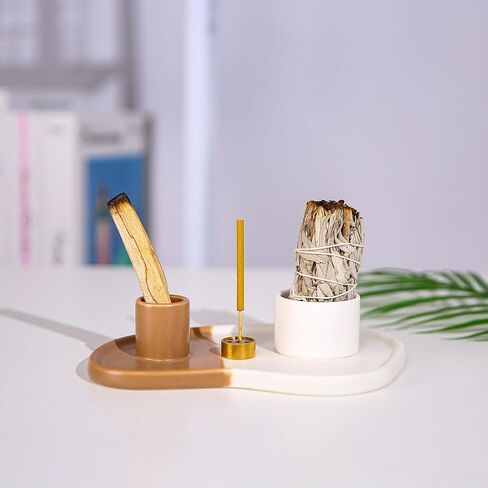 Sage Holder,Sage Holder with Handle, Palo Santo Burner Holder, Palo Santo Holder Burner, Palo Santo Sticks Holder, Sage Smudge Bowl,sage and palo Santo Holder,Incense Holder in Kuwait