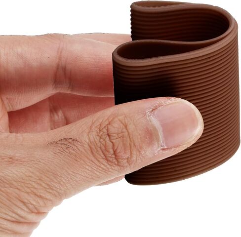 uxcell 4Pcs Coffee Cup Sleeve, Silicone Cup Sleeve Non-slip Glass Water Bottle Mug Sleeves Clear in Saudi Arabia