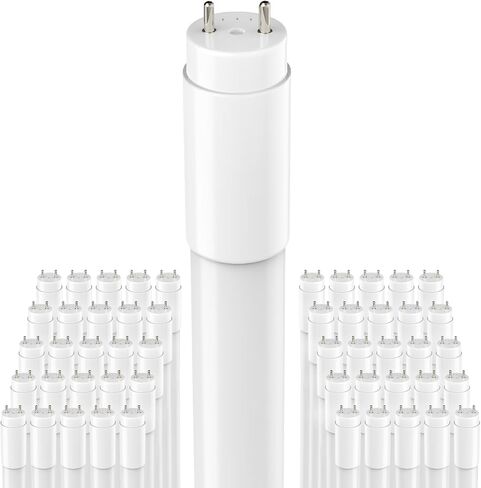 Jesled 4 Pack T8 LED Tube Lights 4ft ، استبدال الفلورسنت ، 48 بوصة ، 14W ، 2450LM ، ضوء النهار 5000K ، طاقة نهاية واحدة أو مزدوجة ، اكتب A+B ، التوصيل والتشغيل أو الصابورة الالتفافية ، Frosted in Kuwait