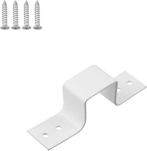 Antrader Square Tube Strap Clamp,4Pcs Square Pipe Clamp Tube Buckle U-Shaped Clamps Heavy Duty Pipe Fasten Holder for Tube Pipe Installation,Black( 1.18"/30mm) in Kuwait