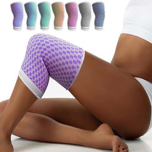 Knee Compression Sleeves, for Knee Pain, Knee Support, Arthritis, & Workouts, 2 Pack (Pink) in Saudi Arabia