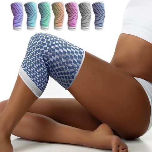 Knee Compression Sleeves, for Knee Pain, Knee Support, Arthritis, & Workouts, 2 Pack (Pink) in Saudi Arabia