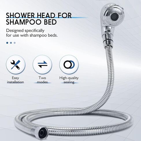 LukLoy Salon Shampoo Bowl Faucet Vacuum Breaker Kit with Hair Shampoo Brush, Complete Set 𝟏/𝟒" Nut Shampoo Bowl Hose and Sprayer Replacement Part for Salon Sink Shampoo Bed in Saudi Arabia
