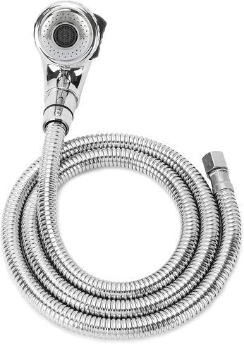 LukLoy Salon Shampoo Bowl Faucet Vacuum Breaker Kit with Hair Shampoo Brush, Complete Set 𝟏/𝟒" Nut Shampoo Bowl Hose and Sprayer Replacement Part for Salon Sink Shampoo Bed in Saudi Arabia